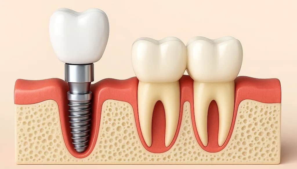 Ząb trójka: implant czy most? Sprawdź koszty i wybierz mądrze!
